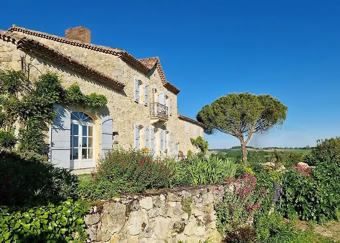 Maison Gasconne, 6 Chambres, Piscine 14x5, Vue Sur Les Vignobles