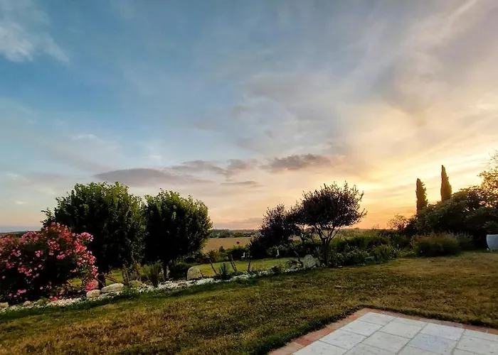 Maison Gasconne, 6 Chambres, Piscine 14x5, Vue Sur Les Vignobles * Castelnau-sur-lʼAuvignon